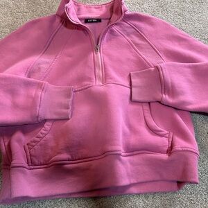 Effin Women's Pink Half-Zip Sweatshirt